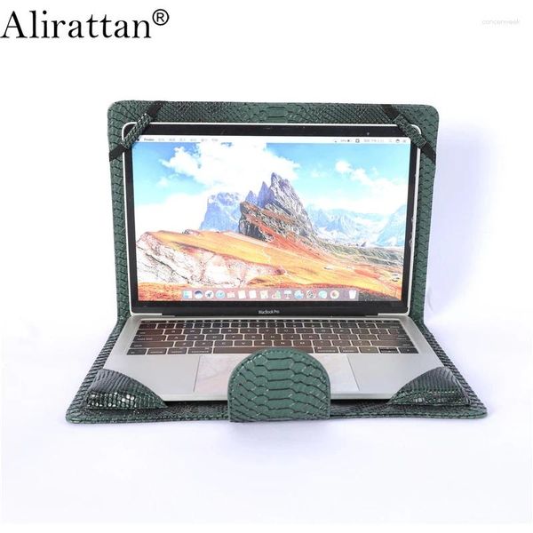 Sac à bandouliers Aliattan MacBook Herbe pour femmes pour femmes 2024 Fashion Air Pro Pro 13,3 pouces Sleeve en cuir Claying Ins
