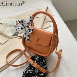 Sacs à bandouliers Aliattan Pu Leather Crossbody Body for Women Fashion Shopping Handbag Femme Messenger Ins