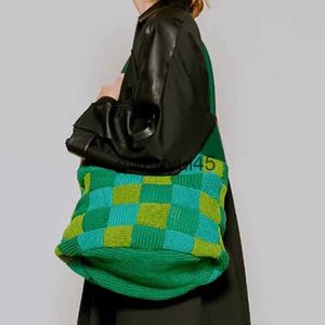 Bolsos de hombro y bolso de cubo de encaje tejido ig capacidad diseñador de lujo para mujeres andbags 2023 nueva calidad de moda SoulderH24131