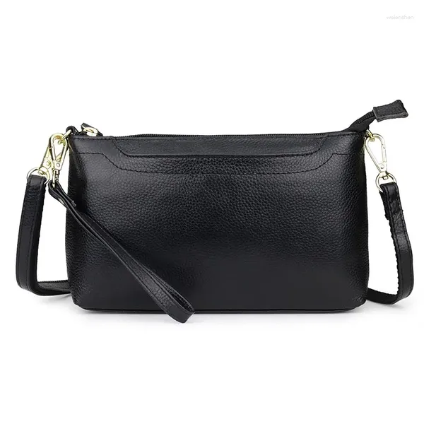 Bolsos de hombro Llegadas Bolso de mensajero de cuero genuino Estilo europeo y americano Bolso de mujer Moda Damas Cruz-cuerpo