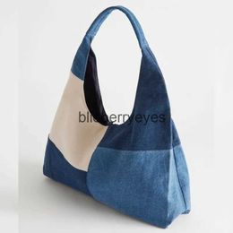 Sacs à bandoulière sacs Pawork Design femmes Soulder sac mode Denim femme et sacs grande capacité jean grand Totesblieberryeyes