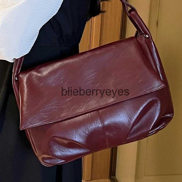 Bolsos De Hombro Bolsos Bolso Elegante Vino De Mujer Bolso Grande De Cuero De Pu Bolso Cruzado De Techo Para Mujer Bolso De Hombro Plisado Para Mujerblieberryeyes