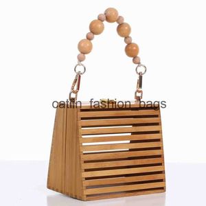 Sacs à bandoulière Sac en bambou artisanat nouveau style femmes tissé sac à main pratique ChineseH24217
