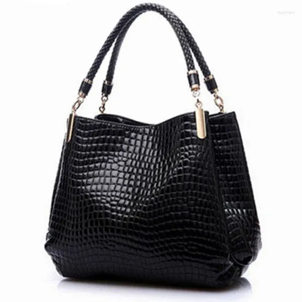 Sacs à bandoulières marque Femmes en cuir sacs à main 2024 Luxury dames crossbody bolsa sac crocodile messager