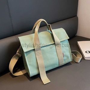 Schoudertassen canvas tas voor vrouwen 2023 nieuwe Japanse en Koreaanse mode handheld tas tas kleine en hoogwaardige een schouder crossbody bagstylishDesigner Bags