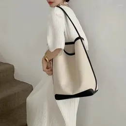 Sacs à bandoulière Sac en toile grande capacité seau pour femmes fourre-tout paresseux Bolsas Mujer sous les bras Bolsos mode Sac De Femme décontracté