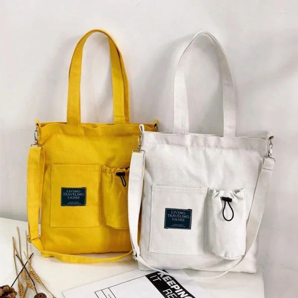 Sacs à bandoulière sac en toile messager pour femmes japonais Ins étudiant polyvalent grande capacité sac à main