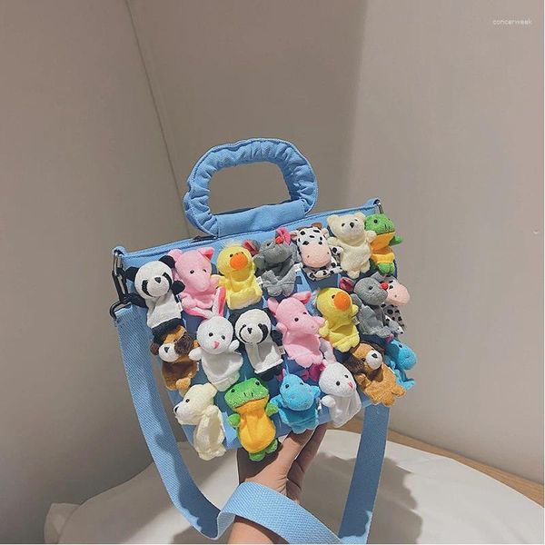 Sac à bandoulière Bagin fourre-tout pour les femmes 2024 Acheteur de luxe de luxe Sacs à main crossbody Fashion Creative Cute Cartoon Doll