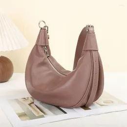 Sacs à bandouliers décontractés sac en cuir authentique femme vrai vache sac à main