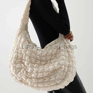 Sacs à bandoulière décontracté grande capacité fourre-tout sacs à bandoulière concepteur froncé sac à main de luxe en nylon matelassé rembourré sac à bandoulière femme grand sac à main 2022catlin_fashion_bags