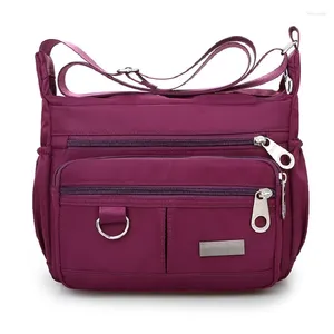 Bolsos de hombro, bolso informal de nailon para mujer, múltiples bolsillos, bandolera de tela Oxford, bolso impermeable para mujer, Bolsa de mano