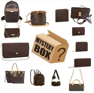 Schoudertassen kerstblinde doos luxe portemonnee designer tassen gelukboxen een willekeurig mysterieus cadeau voor feestdagen / verjaardagswaarde portemonnee houders tas portemonnee