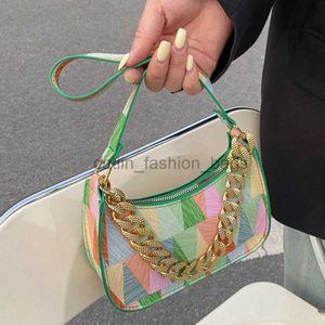 Sacs à bandouliers Géométrie colorée Paern et sac pour femmes 2023 Printemps Trendy Ladies Sac Sac Clues Luxury et Bagcatlin_Fashion_Bags