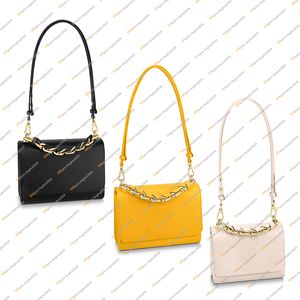 Sacs à bandoulirs Cases Cosmetic Twist Chain Crossbody Tote Sac à main en cuir M59887 M59888 M59852 Purse