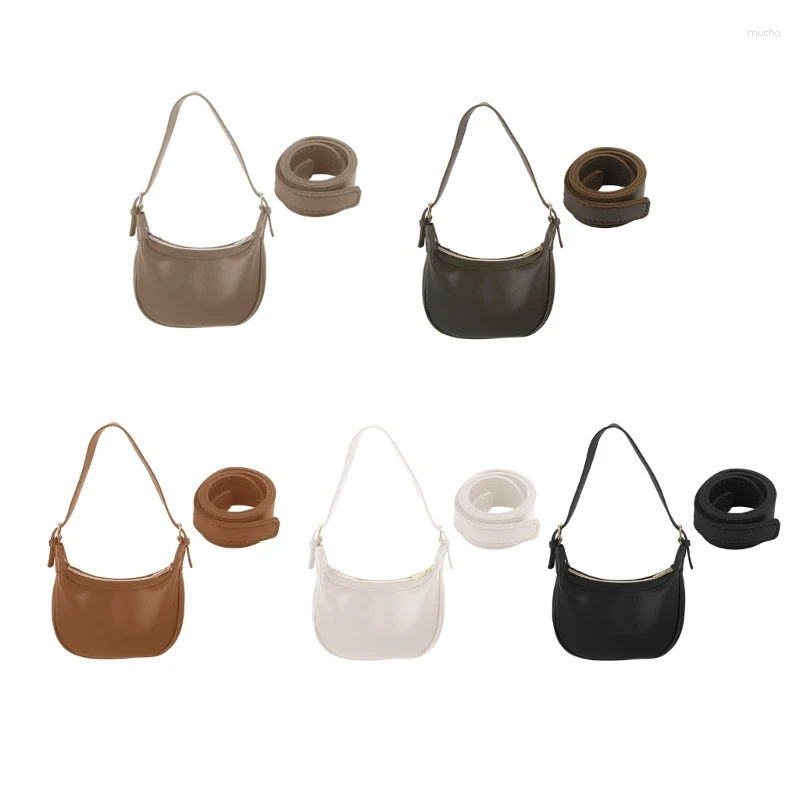 Shoulder Bags Crescent Bag for Women Y2K Handbags Ladies Crossbody Underarm Purse with Adjustable Strap