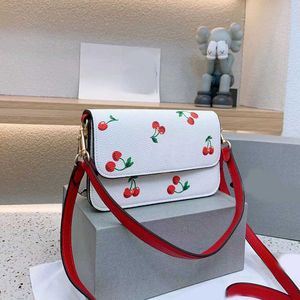 Schoudertassen crossbody tassen vrouwen totes kersen stokbroodleren ontwerper handtassen messenger bags portemonnees dames portefeuilles