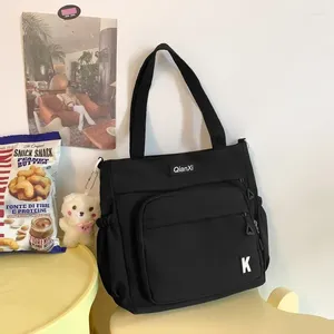 Schoudertassen Crossbody canvas tas meid grote capaciteit handtassen voor vrouwen bookbag college student Leisure Japanese eenvoudige messenger