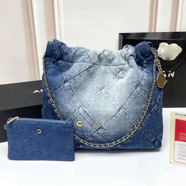 Bolsos de hombro Bolso de diseñador Bolso con cordón Bolsos de billetera de vaqueros sobrios y elegantes Bolsos de alta calidad Cuerpo cruzado Mujer Monederos de lona Sensación suave Envío rápido