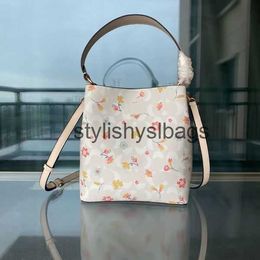 Bolsos de hombro Bolso de diseñador Bolsos Bolsos de hombro Bolsos bandolera de cuero Estilos Flores Cereza Bolso tipo cubo Bolso grande14stylishyslbags