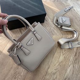 Schoudertassen Designer Galleria Saffianos Leather Mini Tote Women Handtassen Portes Crossbody Bag 3 in 1 maat 23 cm