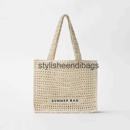 Bolsas de hombro Diseñador Hollow Bolsa de asas de paja grande Cuerda tejida Mujeres Casual Summer Beach Lady Bolsos Big Bali Shopper MonederosH24217