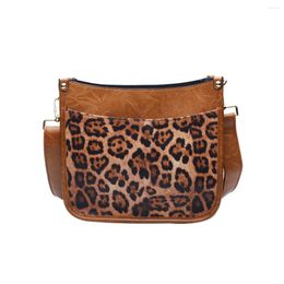 Schoudertassen Domil Pu schouders gitaarriem luipaard crossbody tas gepersonaliseerde dames animail print portemonnee 1119051