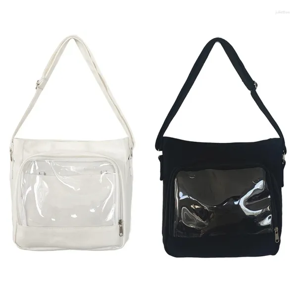 Bolsas de hombro E74B Bagbody Uniforme Bag itA Clear Schoolbag para niña