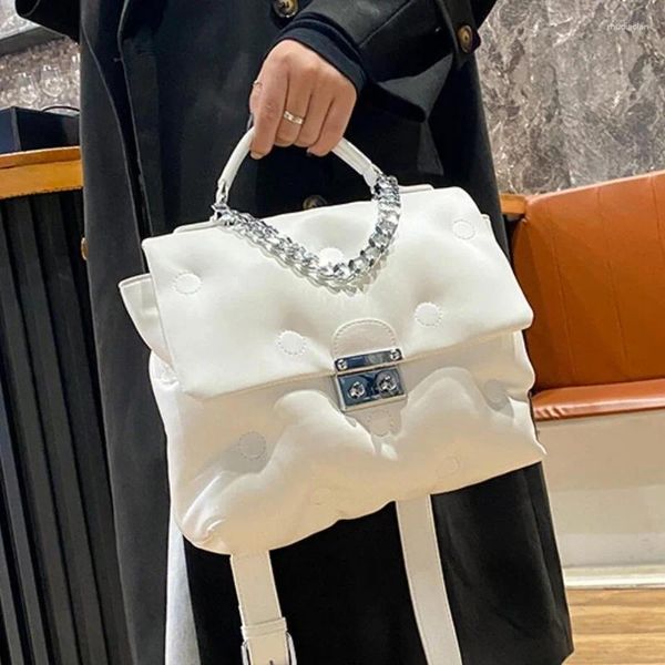 Sac à bandouliers élégant sac fourre-tout carré 2024 Fashion Quality Pu Leather Women's Handsbag High Capace Messenger