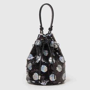 Sacs à bandoulière Soirée Perlée Paillettes Cordon Seau Sac De Luxe Designer andbags Pour Femmes 2023 Nouvelle Fasion Cain Bandoulière PursesH2422