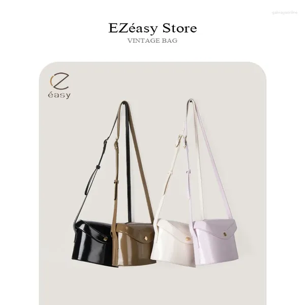 Sacs à bandoulière EZeasy léger luxe Niche concepteur pour les femmes brillant PU décontracté et polyvalent sac en cuir verni femmes bandoulière