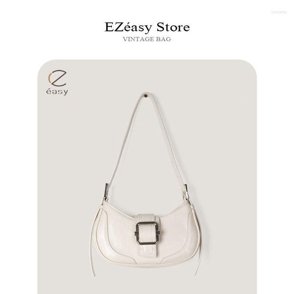 Sacs à bandoulière EZeasy Light Luxury Niche Designer pour femmes Hobos Messenger Sac à bandoulière Vintage Urban Minimalisme Style Femme