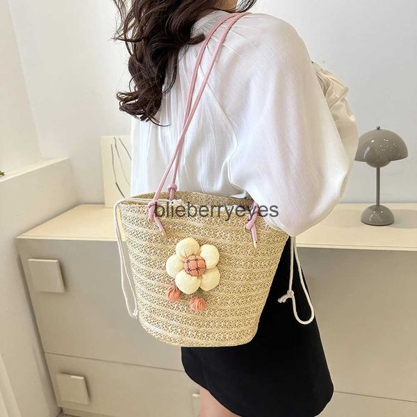 Bolsos de hombro Bolso compuesto decorativo elegante Moda Voz Cordón Transpirable Durable Capacidad de mujer y Bagblieberryeyes