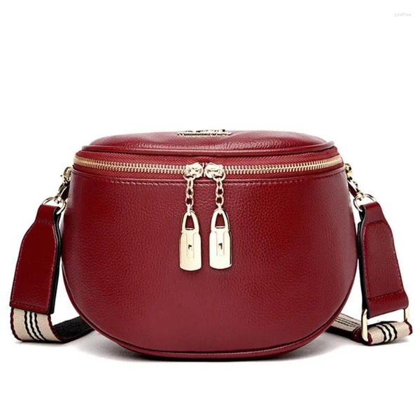 Sacs à bandouliers Fashion Handbags pour femmes 2024 Luxury Pu Leather Handsbag Dames Crossbodybody Sac Woven Strap Designer