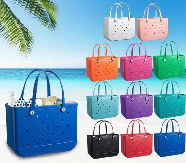 Sacs à bandouliers Fashion Lady Clutch Tote Sac Luxury Eva Plastic Pleach Sacs Pink Blue Candy Femmes Cosmetic Sac PVC Panier de voyage Sac de rangement