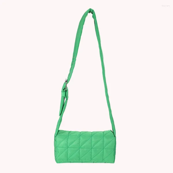 Bolsos de hombro Moda Messenger Color sólido Diseñador Acolchado Acolchado Bolso cruzado Cinturón Hebilla Monedero de mujer para ir de compras