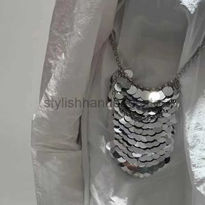 Sacs à bandoulins Fashion Sequins Sac à bandoulière pour femmes sacrifications de main de créatrice métallique