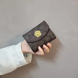 Schoudertassen mode korte portemonnee eenvoudige trendy buckle dames grote capaciteit koppeling luxe designer wallets portemonnees designer portemonnees voor vrouwen