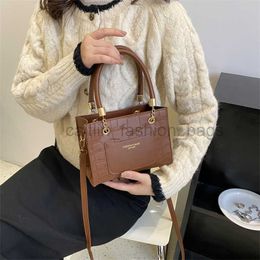 Bolsas de hombro Fashion Bag Small Women's 2023 Summer New Fashion informal One Shoulder Sitle Square Bag Simple Crossbody Bag Bolsas para mujeres Caitlin_fashion_bags