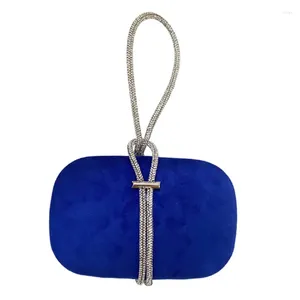 Bolsos de hombro Bolso de mujer de moda Caja de terciopelo Bolso de noche 2024 Diamante de lujo Mujer