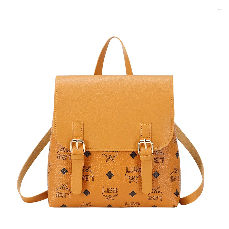 Shoulder Bags Fashion Women Mini Backpack PU Leather Crossbody Bag Ladies Handbag Luxury Designer Casual School