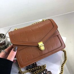 Sacs à bandouliers Fashion Femmes Pu Leather Crossbody Bag Alligator Patter Messenger Dames Vintage Small Underarm Handbag Tote