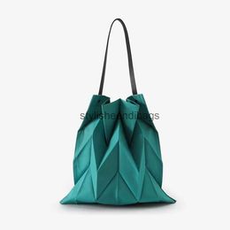 Sacs à bandoulière Mode Femme Sac Plissé Géométrique Toile Grande Capacité Sac Soulder Sac à Savon pour Femme Sac à Main pour Femmestylesteendibags