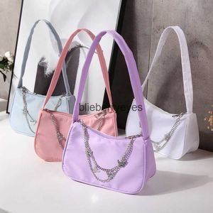 Bolsas de hombro de la moda Mujeres Bolsas de la parte superior de la axilas Pu puro PU Cuero Nylon Cadena de mariposa Mini bolso Capricon Bolsos pequeños BagsblieberryEyes