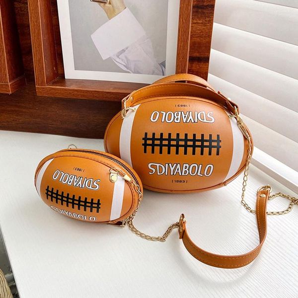 Bolsos de hombro Bolso cruzado estilo bolos de moda para mujer Monederos y bolsos de rugby Tote de bola de diseñador de cuero