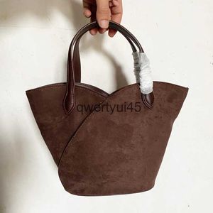 Sacs à bandoulière Faux Daim Seau pour femmes Designer de luxe et sacs et sacs à main 2023 Nouveau dans Vintage Givré Dames Simple Top andle ToteH24131