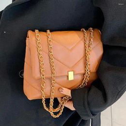 Sac à bandouliers Sac à main d'art carré féminin Elegant 2024 Fashion High Quality PU Leather Women's Designer Handbag Chain Messenger