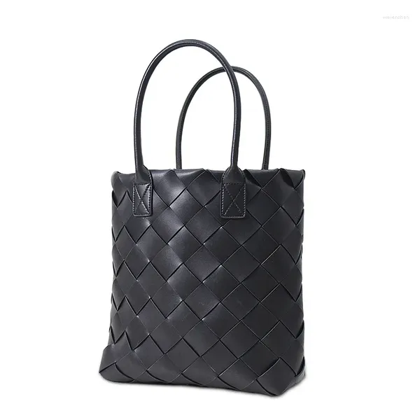 Sacs à bandouliers Firlanch Women's Bag 2024 Fashion Beautiful Food Panier de restauration Cowhide Woven Diamonal Diagonal à une épaule sac à main