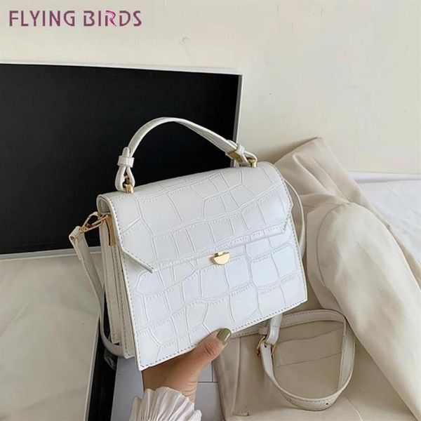 Bolsas de hombro Flying Bird Patent White Crossbody para mujeres 2021 Pequeño bolso de mano PU Cuero Mano Damas Diseñador Evening263Y