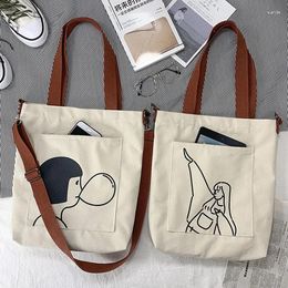 Sacs à bandouliers pour femmes 2024 sac réutilisables shopping décontracté sac à main femelle un certain nombre de chutes