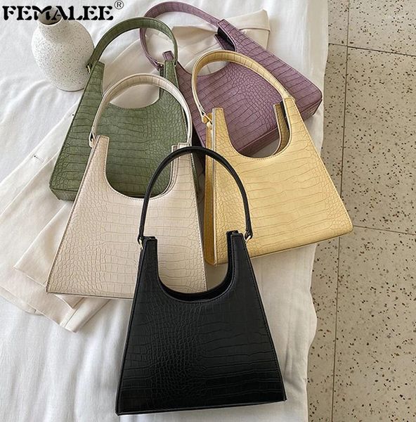 Sacs à bandouliers France Retro Crocodile Grands sacs à main pour les femmes Aaisselle à une épaule Assil Purse à main de luxe Mandarme de luxe et